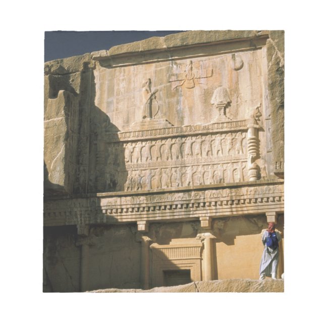 Bloc-note Asie, Iran, Persépolis.Tombe de Darius le Grand. (Devant)