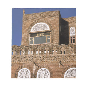 Bloc-note Asie, Yémen, Sana'a. Détail d'architecture yéménit