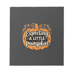 Bloc-note Attendant un Petit Citrouille Halloween Grossesse 