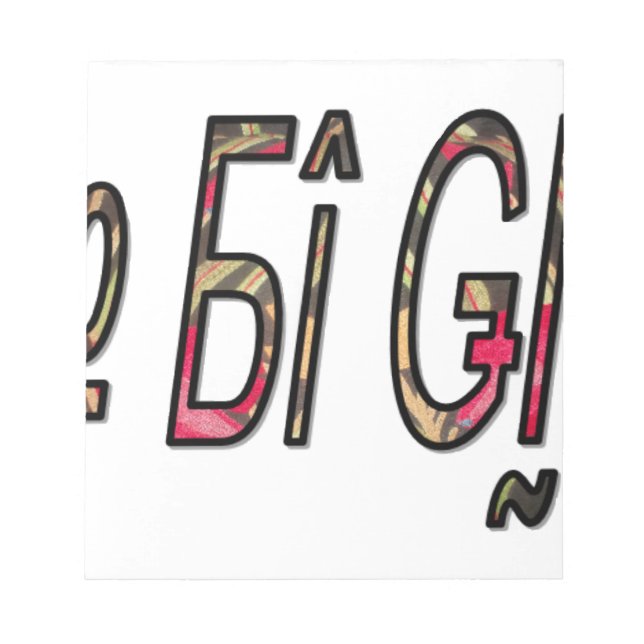 Bloc-note Aucun texte Bigiji (Devant)