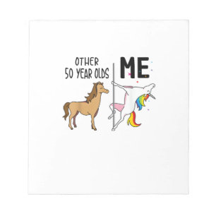 Bloc-note Autres Cadeaux Licorne 50 Ans Anniversaire Et Moi