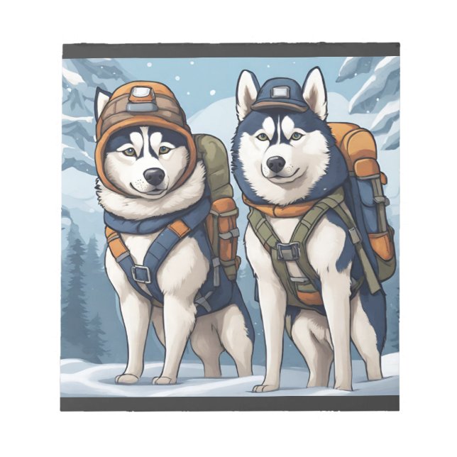 Bloc-note Aventure Attend, Snowflakes Beckon (Devant)