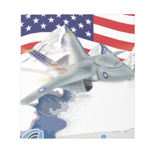 Bloc-note Avion de chasse américain