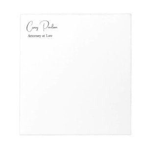 Bloc-note Avocat à la mode Unique Spécial