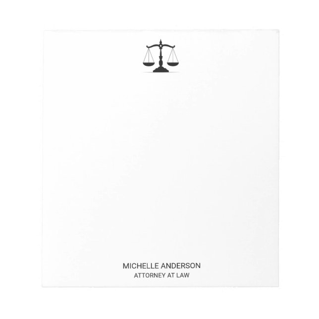 Bloc-note Avocat professionnel branché (Devant)
