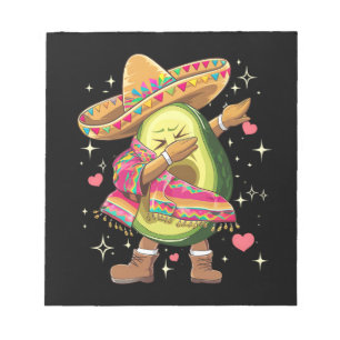 Bloc-note Avocat qui fait dabber le Cinco De Mayo Poncho Mex