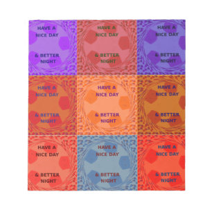 Bloc-note Avoir des couleurs de Nice Day