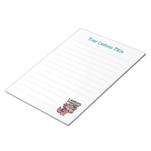 Bloc-note Axolotl nerd sarcastique je pose des questions sur