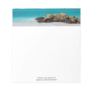 Bloc-note Azure Ocean Sandy Beach Photo