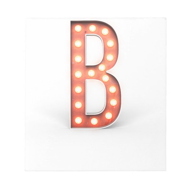 Bloc-note B Ampoule Marquee Monogram (Devant)
