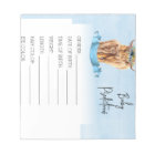 Baby shower Prédictions Jeu Highland vache Blue