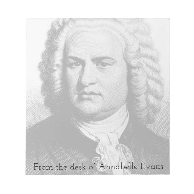 Bloc-note Bach (Devant)