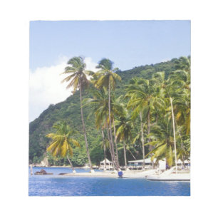 Bloc-note Baie de Marigot, Sainte-Lucie, Caraïbes