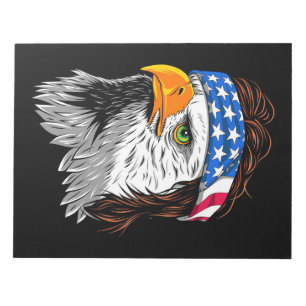 Bloc-note Bald Eagle Mullet USA
