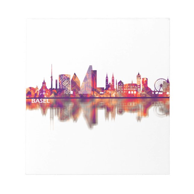 Bloc-note Bâle Suisse Skyline (Devant)