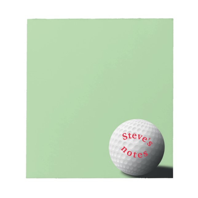 Bloc-note balle de golf (Devant)