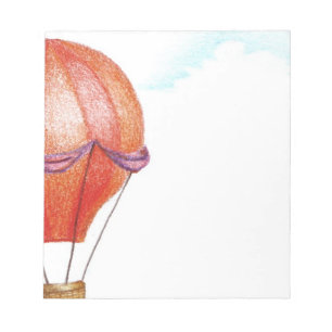 Bloc-note Ballon à air chaud Vintage Whimsical