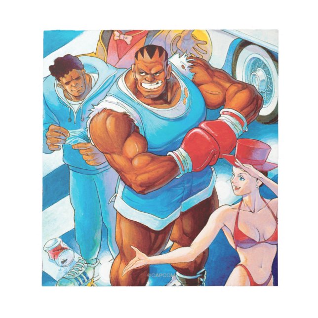 Bloc-note Balrog avant le combat de rue (Devant)