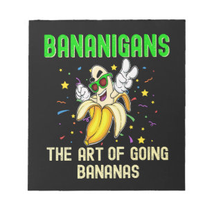 Bloc-note Bananigans Art of Gogo Bananes, Cool Silly Banana