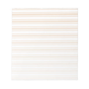 Bloc-note Bande de bonbons beige et blanche
