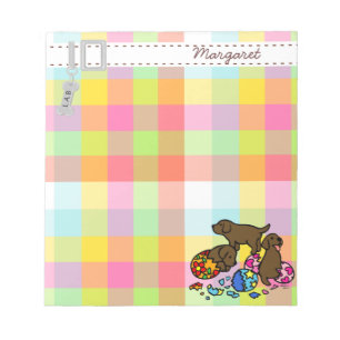 Bloc-note Bande dessinée de trois de chocolat chiots de