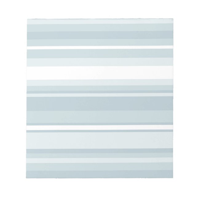 Bloc-note Bandes bleu glace (Devant)