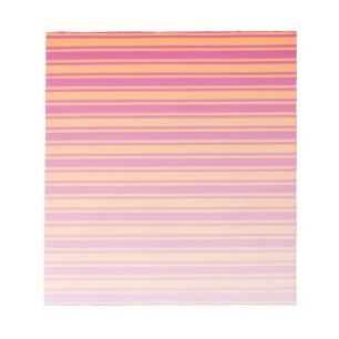 Bloc-note Bandes de bonbons rose et orange