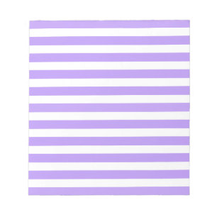 Bloc-note Bandes de bonbons violettes et blanches