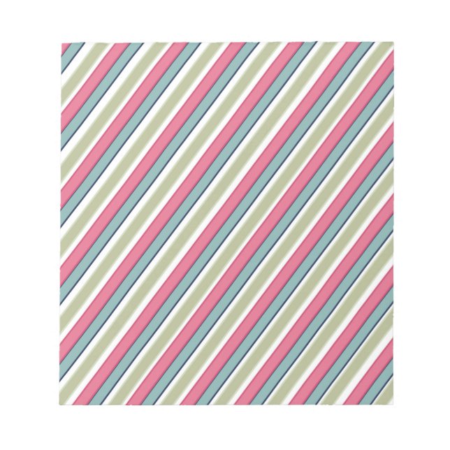 Bloc-note Bandes de couleurs délicates (Devant)