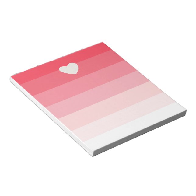Bloc-note Bandes Ombres roses (Incliné)