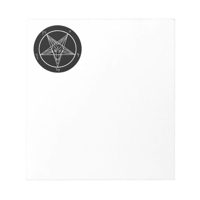 Bloc-note Baphomet Note Pad (Devant)