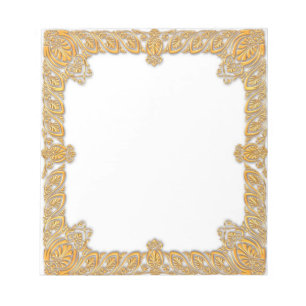Bloc-note Baroque Gold encadré