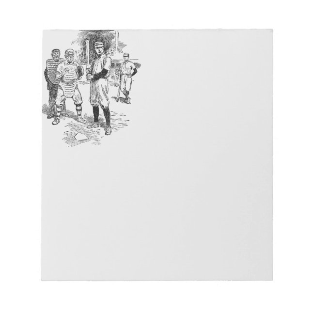 Bloc-note Baseball : Joueurs (Devant)