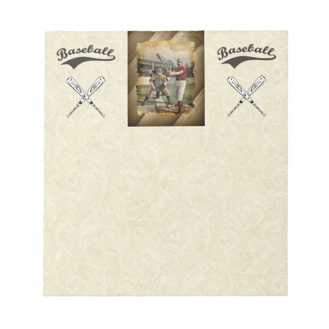 Bloc-note Baseball : Vintage (Devant)