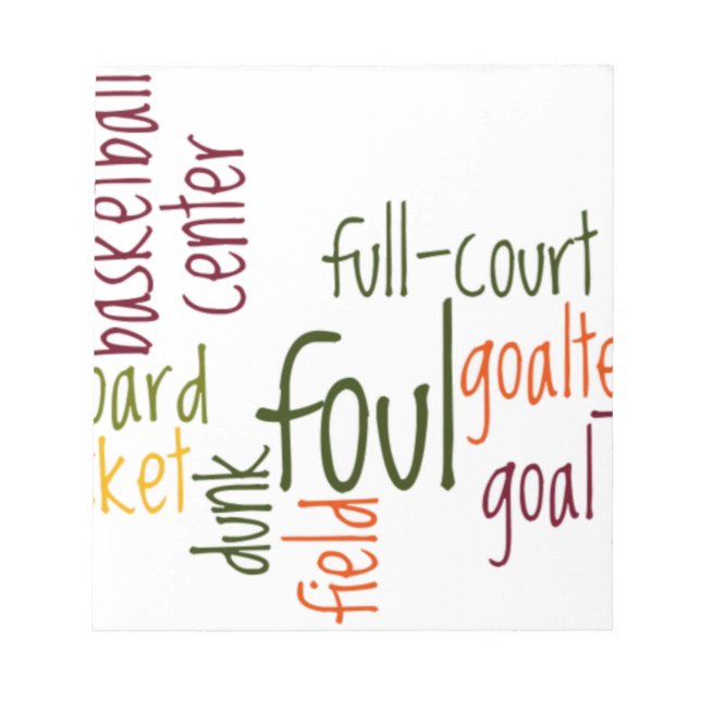 Bloc-note Basketball Game Beautiful texte extraordinaire cit (Devant)