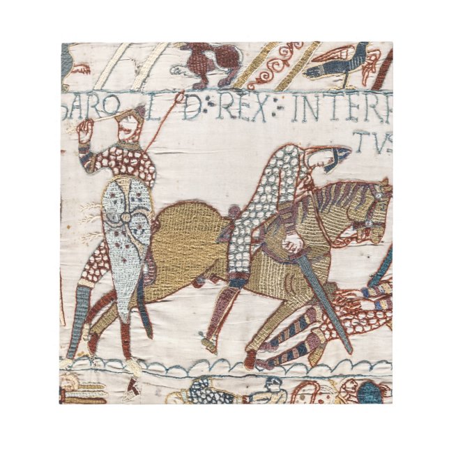 Bloc-note Bataille de Hastings - Bayeux Tapestry King Harold (Devant)