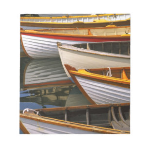 Bloc-note Bateaux de couleur vive au Wooden Boat Center