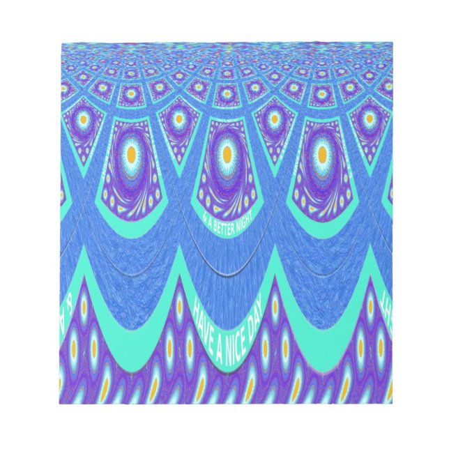 Bloc-note Batik bleu (Devant)