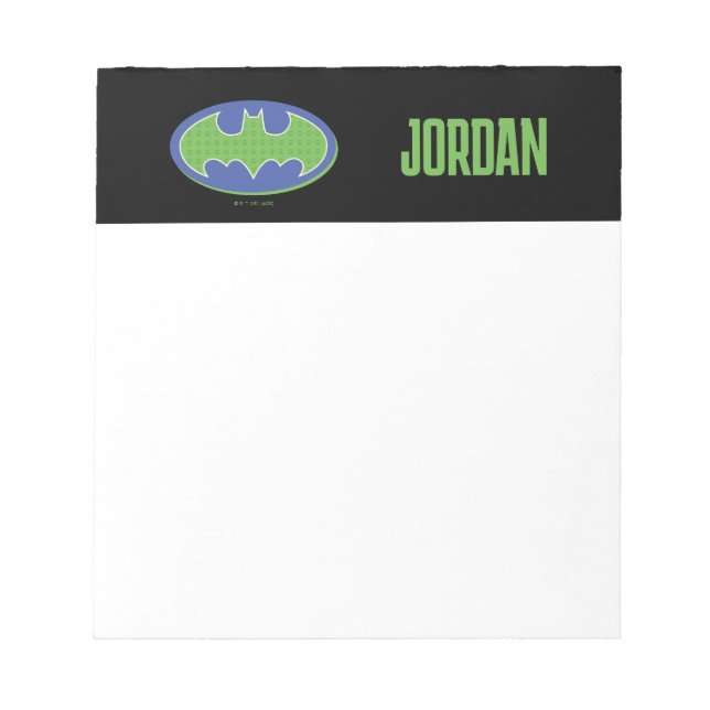 Bloc-note Batman | Symbole pourpre et vert (Devant)