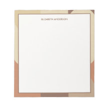 Bauhaus Terracotta Beige Abstract Personalized