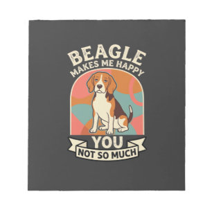 Bloc-note Beagle Me Rend Heureux Vous Pas Tellement Chien