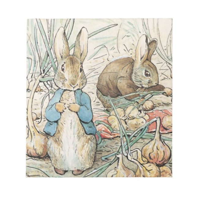 Bloc-note Beatrix Potter Peter Rabbit et Benjamin Bunny (Devant)