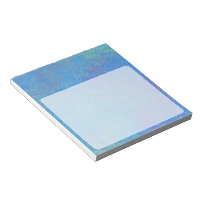 Bloc-note Beau papier bleu marbré (Incliné)