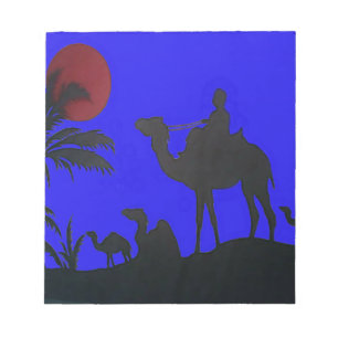 Bloc-note Beau Sky Sunset Camel Safari Silhouette