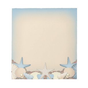 Bloc-note Beau Thème Tropical Beach Shells