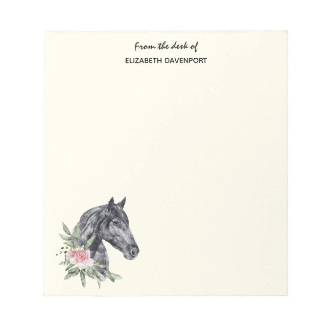 Bloc-note Beautiful Horse Head (Devant)