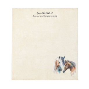 Bloc-note Beaux Chevaux Style Boho Occidental