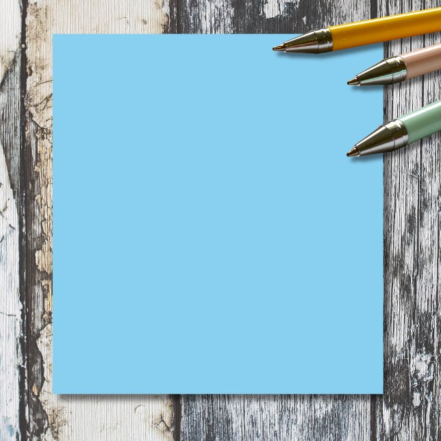 Bloc-note Bébé bleu couleur solide | Classique | Élégant (Créateur téléchargé)