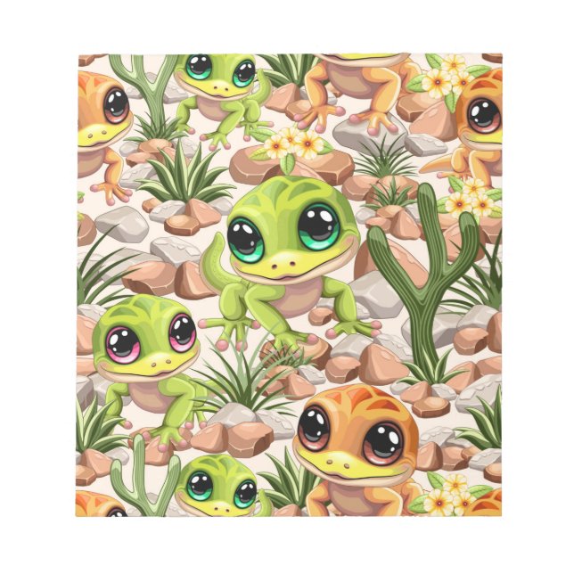 Bloc-note Bébé Geckos jote personnages de dessin (Devant)