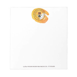 Bloc-note Bee Gold Crown Gold Parties scintillant Produits d